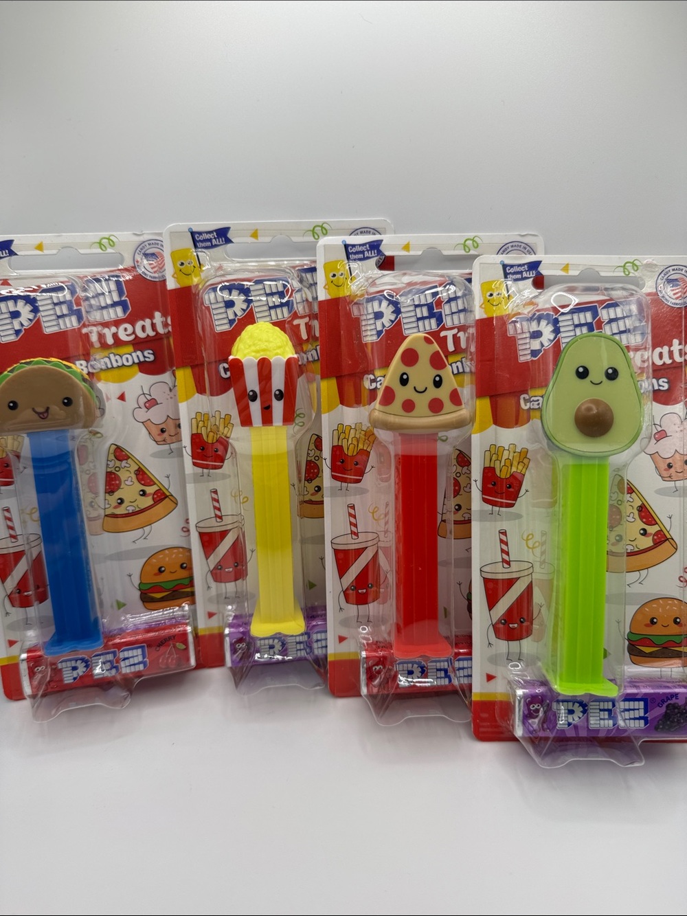 Lot of 4 Pez Candy Bonbon Dispensers New in Package 4 total